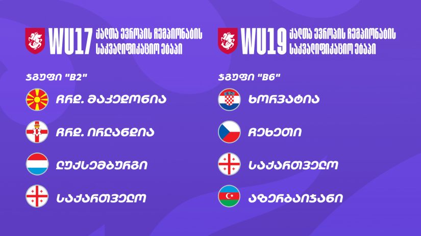 ნიონში გოგონათა ასაკობრივი გუნდების წილისყრა შედგა