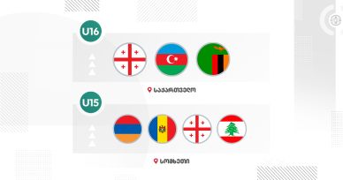 15 და 16-წლამდე ასაკობრივი გუნდები ამხანაგურ ტურნირებში მიიღებენ მონაწილეობას