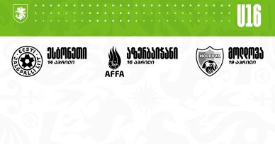 16-წლამდე ვაჟთა ნაკრები უეფას განვითარების თასზე მიემგზავრება