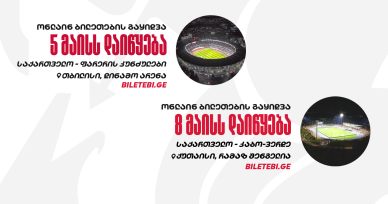 ივნისის ამხანაგური მატჩები | ინფორმაცია ბილეთების შესახებ