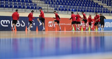ფუტსალის ნაკრები ესტონეთთან მატჩებისთვის ემზადება
