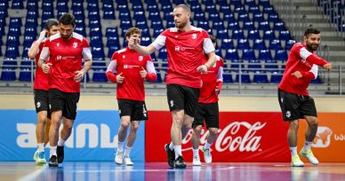 ფუტსალის ნაკრები აზერბაიჯანთან მატჩებისთვის ემზადება